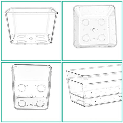 45P Makeup Desk Drawer Organizers Set for Vanity, Bathroom, Kitchen
