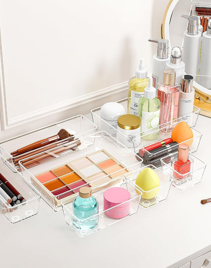 45P Makeup Desk Drawer Organizers Set for Vanity, Bathroom, Kitchen