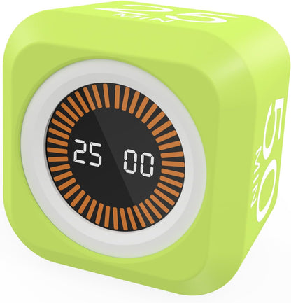 Rotating Cube Visual Countdown Timer 5, 25, 10, 50 Min Preset+Custom Mode