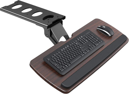 Under Desk Keyboard Tray, 360 Degree Adjustable Mouse Platform
