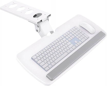 Under Desk Keyboard Tray, 360 Degree Adjustable Mouse Platform