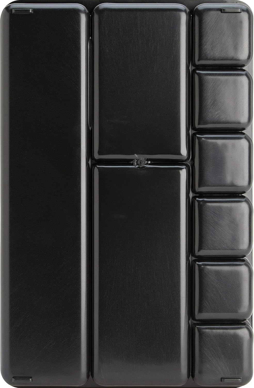 Drawer Tray Organizer, 9-Compartments, 9.38" x 14" x 1.25", Plastic, Black