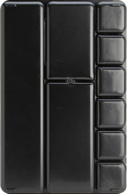 Drawer Tray Organizer, 9-Compartments, 9.38" x 14" x 1.25", Plastic, Black