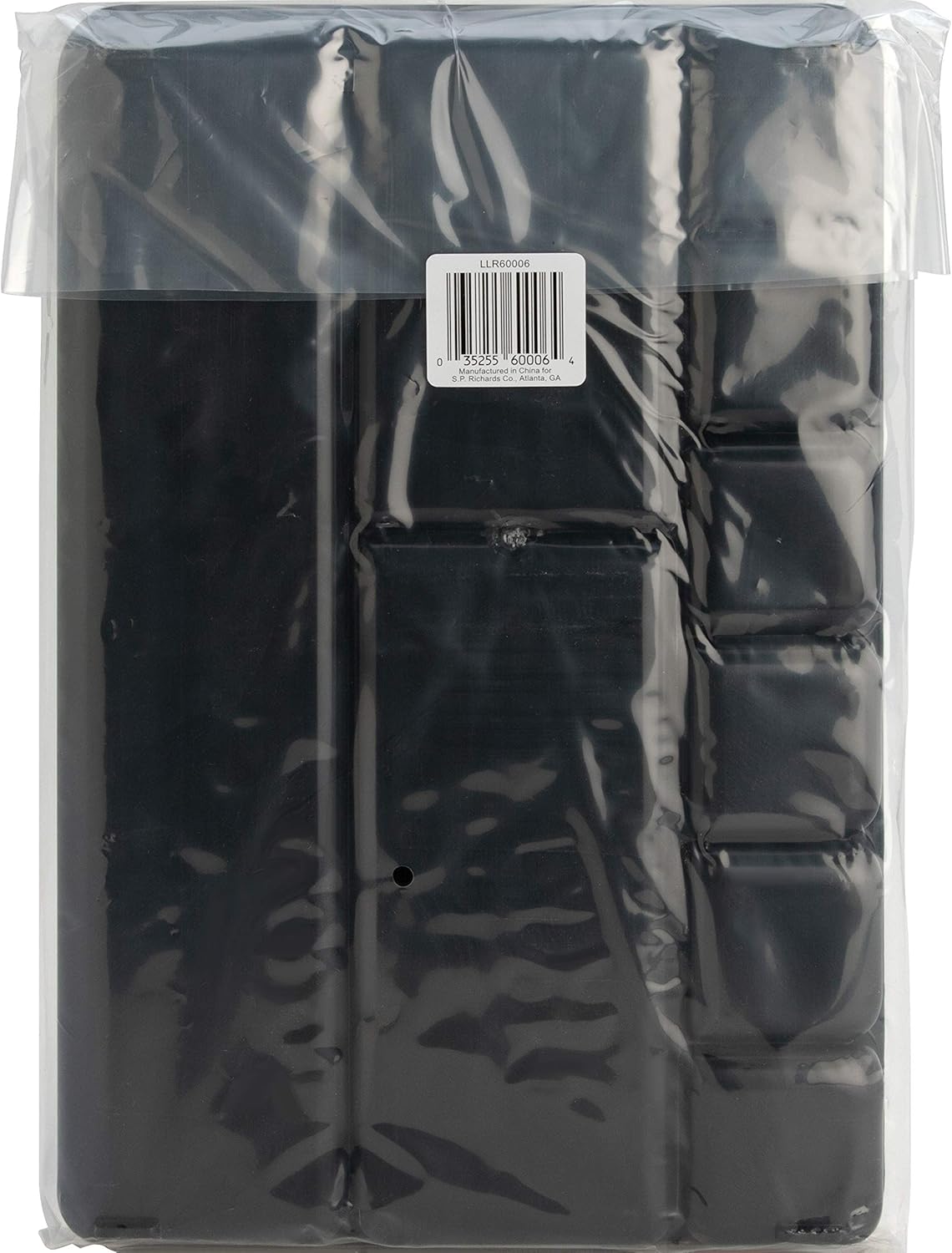Drawer Tray Organizer, 9-Compartments, 9.38" x 14" x 1.25", Plastic, Black