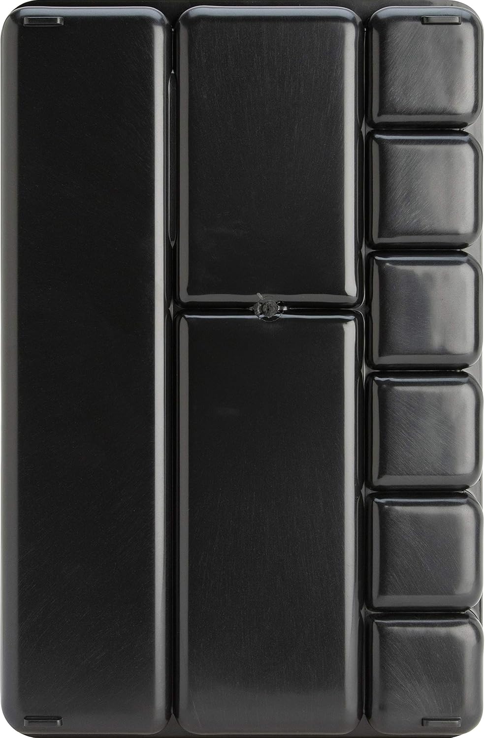 Drawer Tray Organizer, 9-Compartments, 9.38" x 14" x 1.25", Plastic, Black