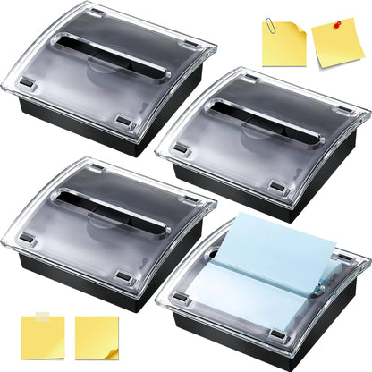 4 Pcs Pop up Sticky Notes Dispenser Sticky Note Holder for Desk
