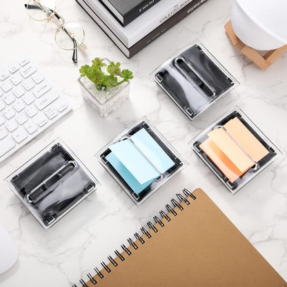 4 Pcs Pop up Sticky Notes Dispenser Sticky Note Holder for Desk
