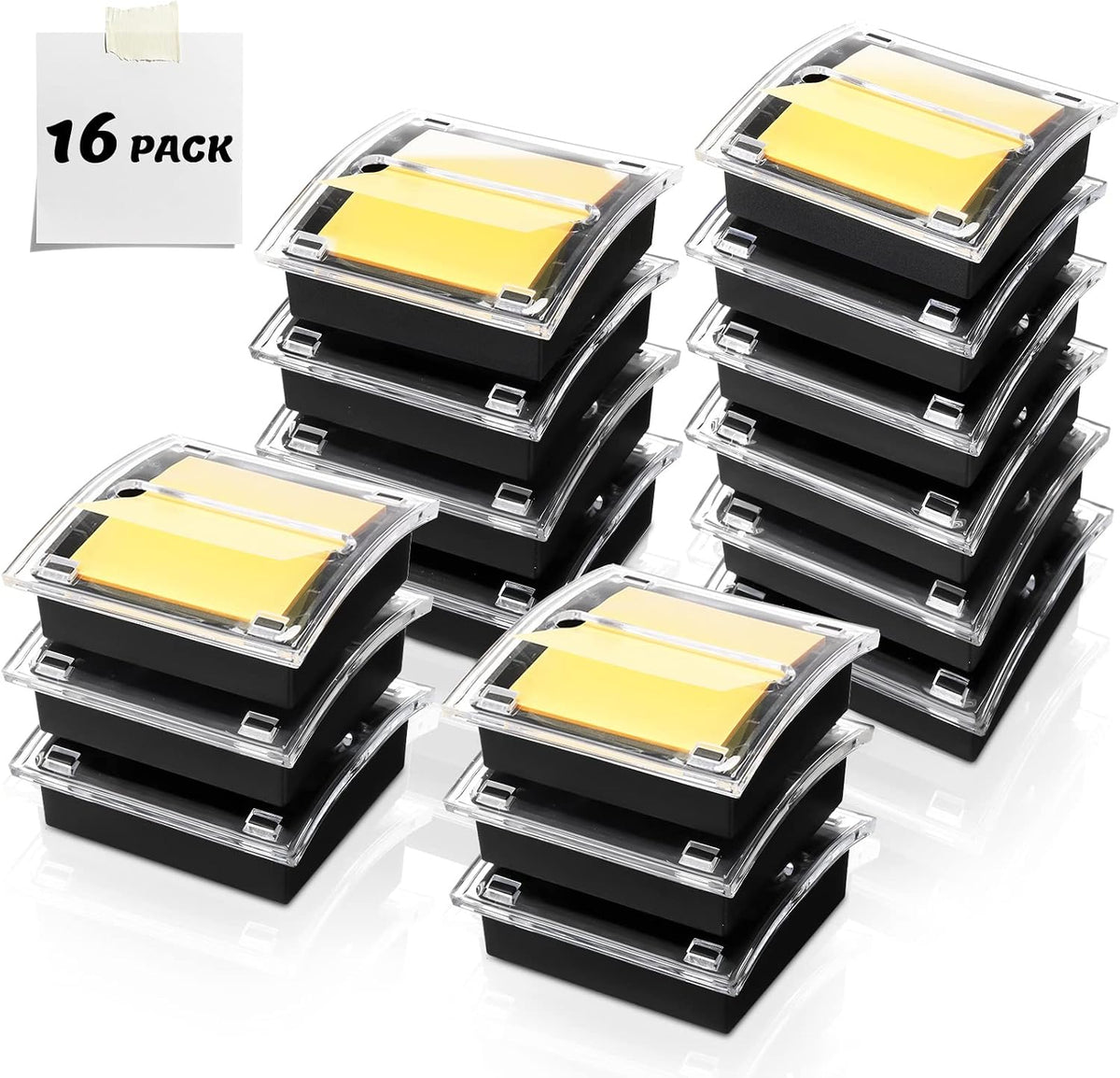 4 Pcs Pop up Sticky Notes Dispenser Sticky Note Holder for Desk