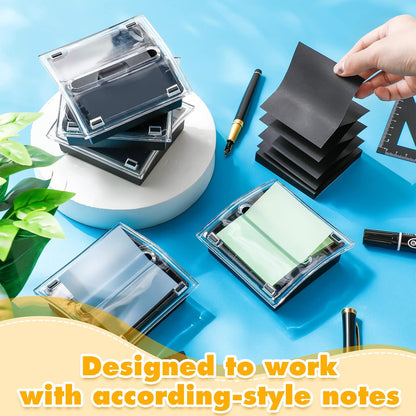 4 Pcs Pop up Sticky Notes Dispenser Sticky Note Holder for Desk