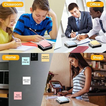 4 Pcs Pop up Sticky Notes Dispenser Sticky Note Holder for Desk