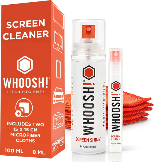! Screen Shine Duo – Screen Cleaner and Wipe Kit, 3.4 + 0.3 fl oz