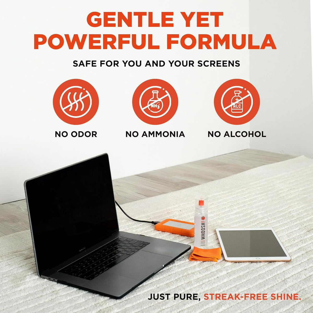 ! Screen Shine Duo – Screen Cleaner and Wipe Kit, 3.4 + 0.3 fl oz