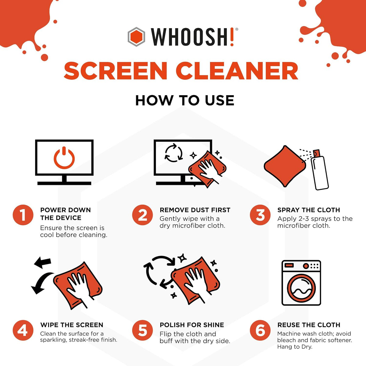 ! Screen Shine Duo – Screen Cleaner and Wipe Kit, 3.4 + 0.3 fl oz