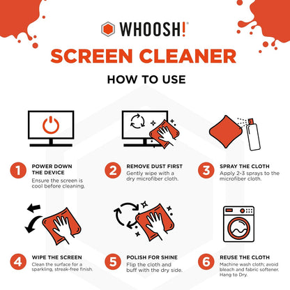 ! Screen Shine Duo – Screen Cleaner and Wipe Kit, 3.4 + 0.3 fl oz