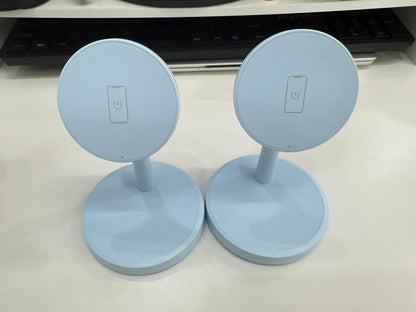 Magnetic Wireless Charger iPhone, 2 Pack 15W Fast Mag-Safe Charger Stand for iPhone 17/17 Air/17 Pro/17 Pro Max 16/15/14/13/12 Series, Wireless Charging Station for Pad/AirPods(Black)
