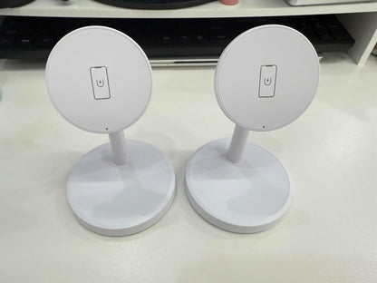 Magnetic Wireless Charger iPhone, 2 Pack 15W Fast Mag-Safe Charger Stand for iPhone 17/17 Air/17 Pro/17 Pro Max 16/15/14/13/12 Series, Wireless Charging Station for Pad/AirPods(Black)