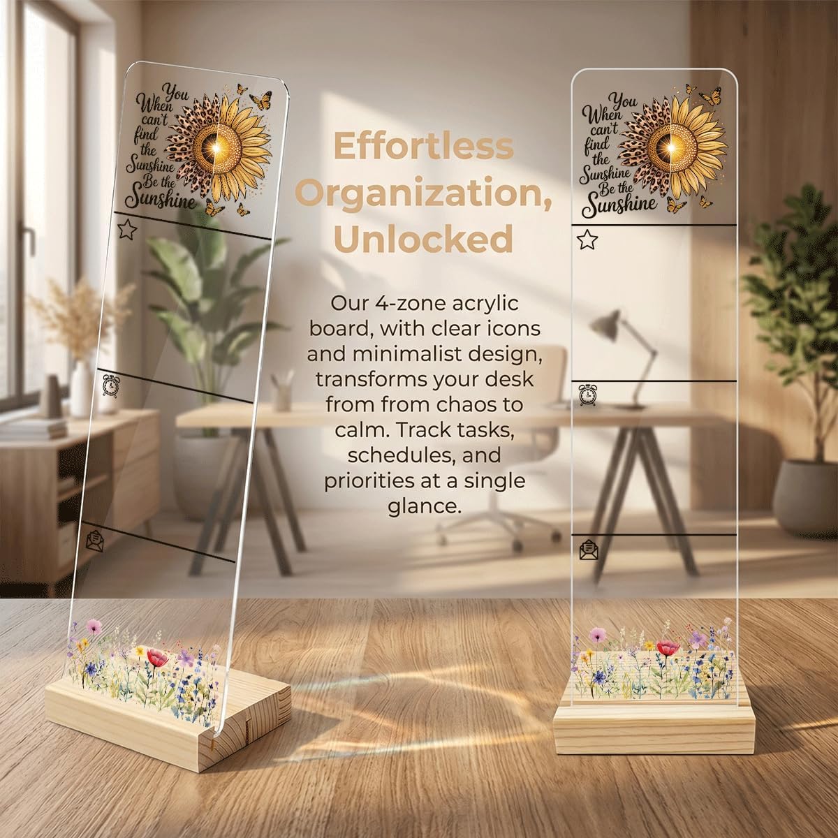 Note to Self Motivational Decor Sticky Note Holder, Mental Health Monitor Memo Board Decorations for School Counseling Office Therapy Desktop Art Decoration School Counselor, Therapist Office Gifts
