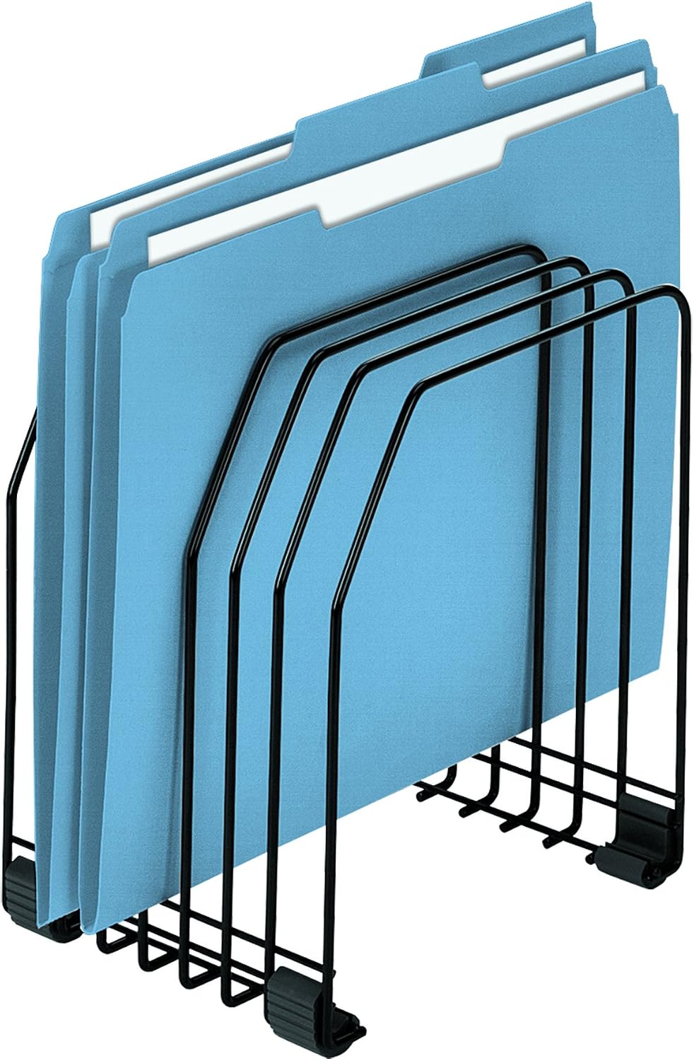 Fellowes Workstation File Organizer, 7 Section, Wire, Black (68112)
