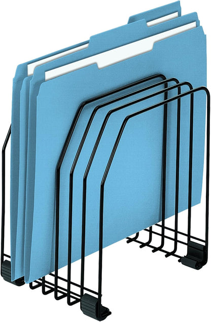Fellowes Workstation File Organizer, 7 Section, Wire, Black (68112)