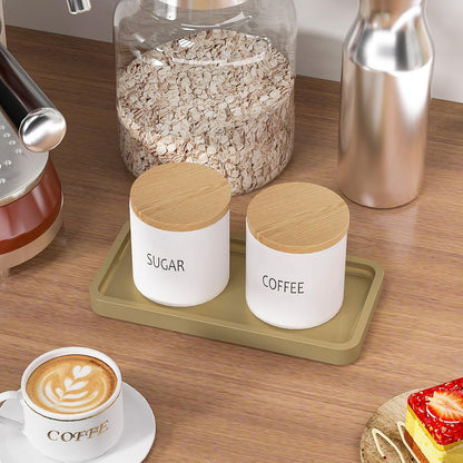 Small Bathroom Vanity Tray for Countertop Makeup Perfume Jewelry Decor Candle Keys, Small Black Kitchen Tray for Soap Dispenser Spice Bamboo Toilet Tray 7.9" L x 4" W x 0.79" H