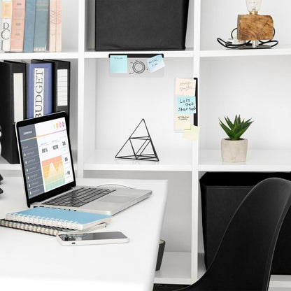 2 Pcs 11" x 3.1" Transparent Acrylic Monitor Memo Board