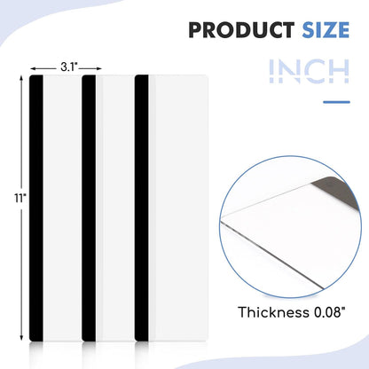 2 Pcs 11" x 3.1" Transparent Acrylic Monitor Memo Board