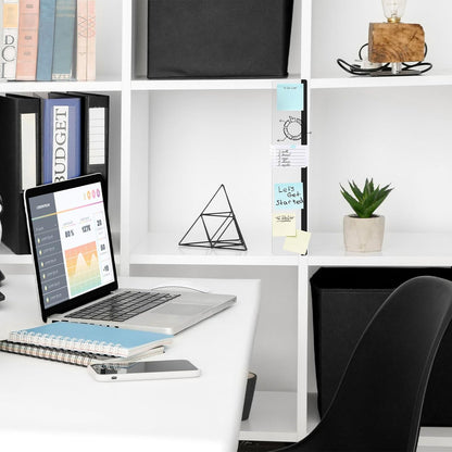 2 Pcs 11" x 3.1" Transparent Acrylic Monitor Memo Board