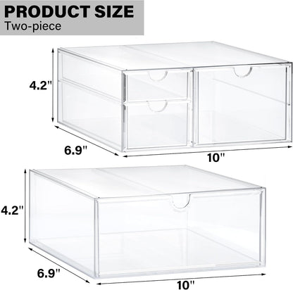 Acrylic Drawer Makeup Organizer with 4 Drawers
