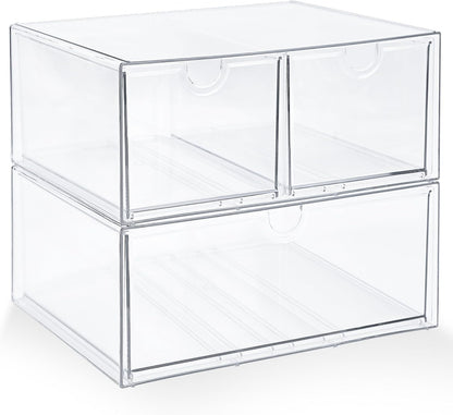 Acrylic Drawer Makeup Organizer with 4 Drawers