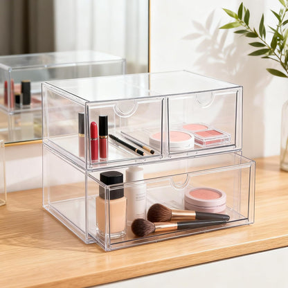 Acrylic Drawer Makeup Organizer with 4 Drawers