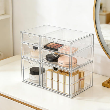 Acrylic Drawer Makeup Organizer with 4 Drawers