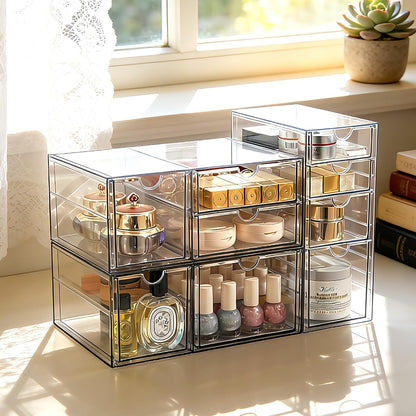 Acrylic Drawer Makeup Organizer with 4 Drawers