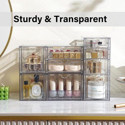 Acrylic Drawer Makeup Organizer with 4 Drawers