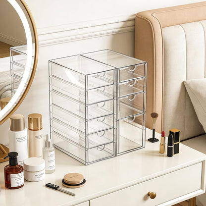 Acrylic Drawer Makeup Organizer with 4 Drawers