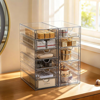 Acrylic Drawer Makeup Organizer with 4 Drawers