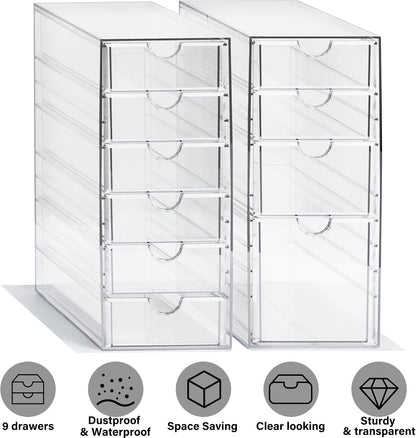 Acrylic Drawer Makeup Organizer with 4 Drawers