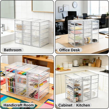 Acrylic Drawer Makeup Organizer with 4 Drawers