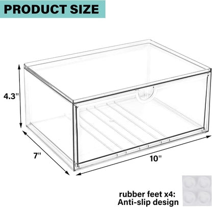 Acrylic Drawer Makeup Organizer with 4 Drawers