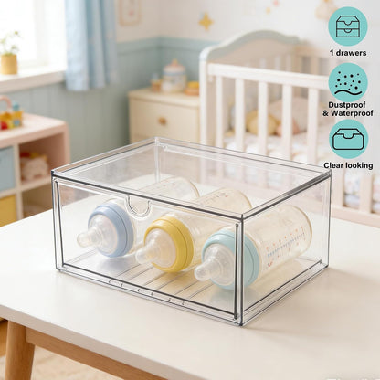 Acrylic Drawer Makeup Organizer with 4 Drawers