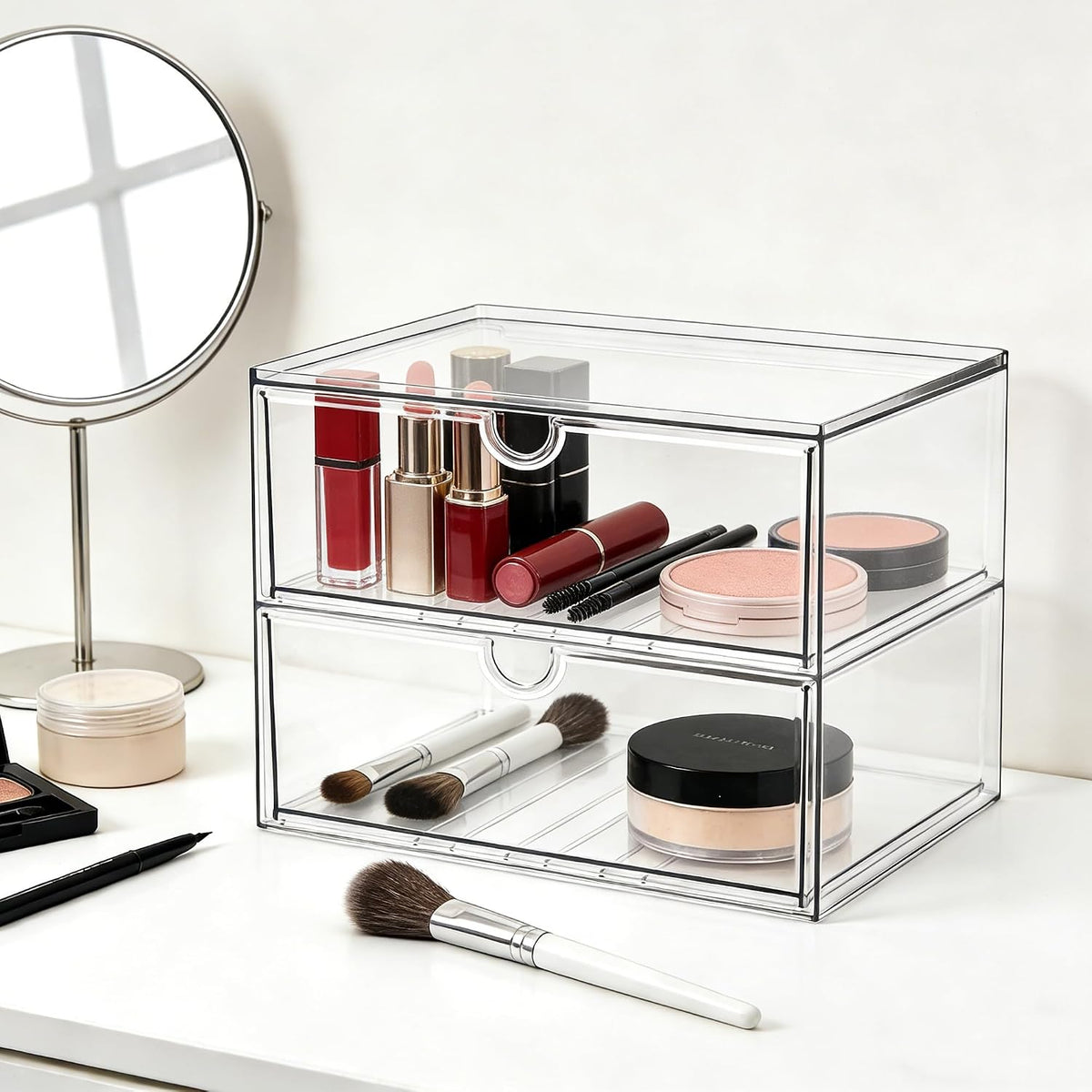 Acrylic Drawer Makeup Organizer with 4 Drawers