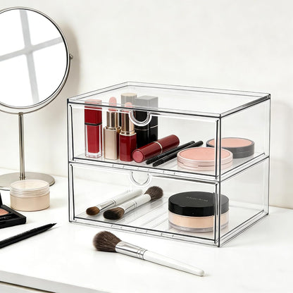 Acrylic Drawer Makeup Organizer with 4 Drawers