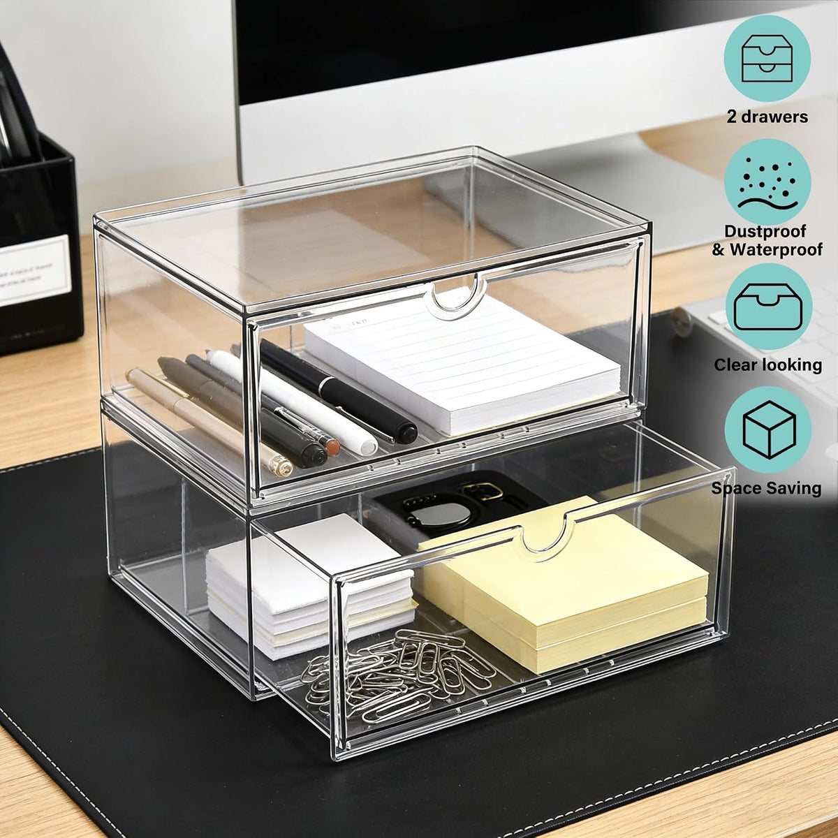 Acrylic Drawer Makeup Organizer with 4 Drawers