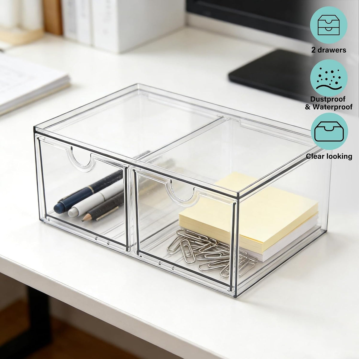 Acrylic Drawer Makeup Organizer with 4 Drawers