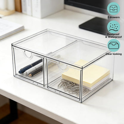 Acrylic Drawer Makeup Organizer with 4 Drawers