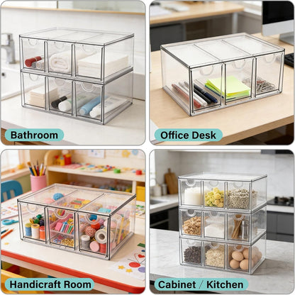 Acrylic Drawer Makeup Organizer with 4 Drawers
