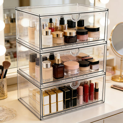 Acrylic Drawer Makeup Organizer with 4 Drawers