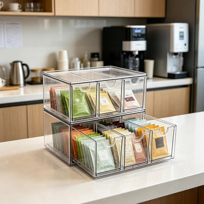 Acrylic Drawer Makeup Organizer with 4 Drawers