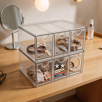 Acrylic Drawer Makeup Organizer with 4 Drawers