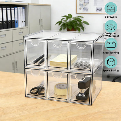 Acrylic Drawer Makeup Organizer with 4 Drawers