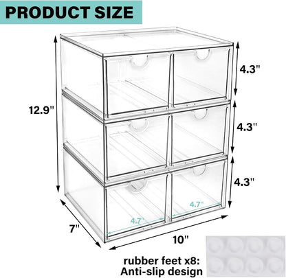 Acrylic Drawer Makeup Organizer with 4 Drawers